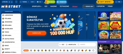 Mostbet Hungary: online kaszinó és sportfogadás